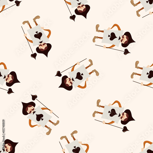 alice in wonderland , cartoon seamless pattern background