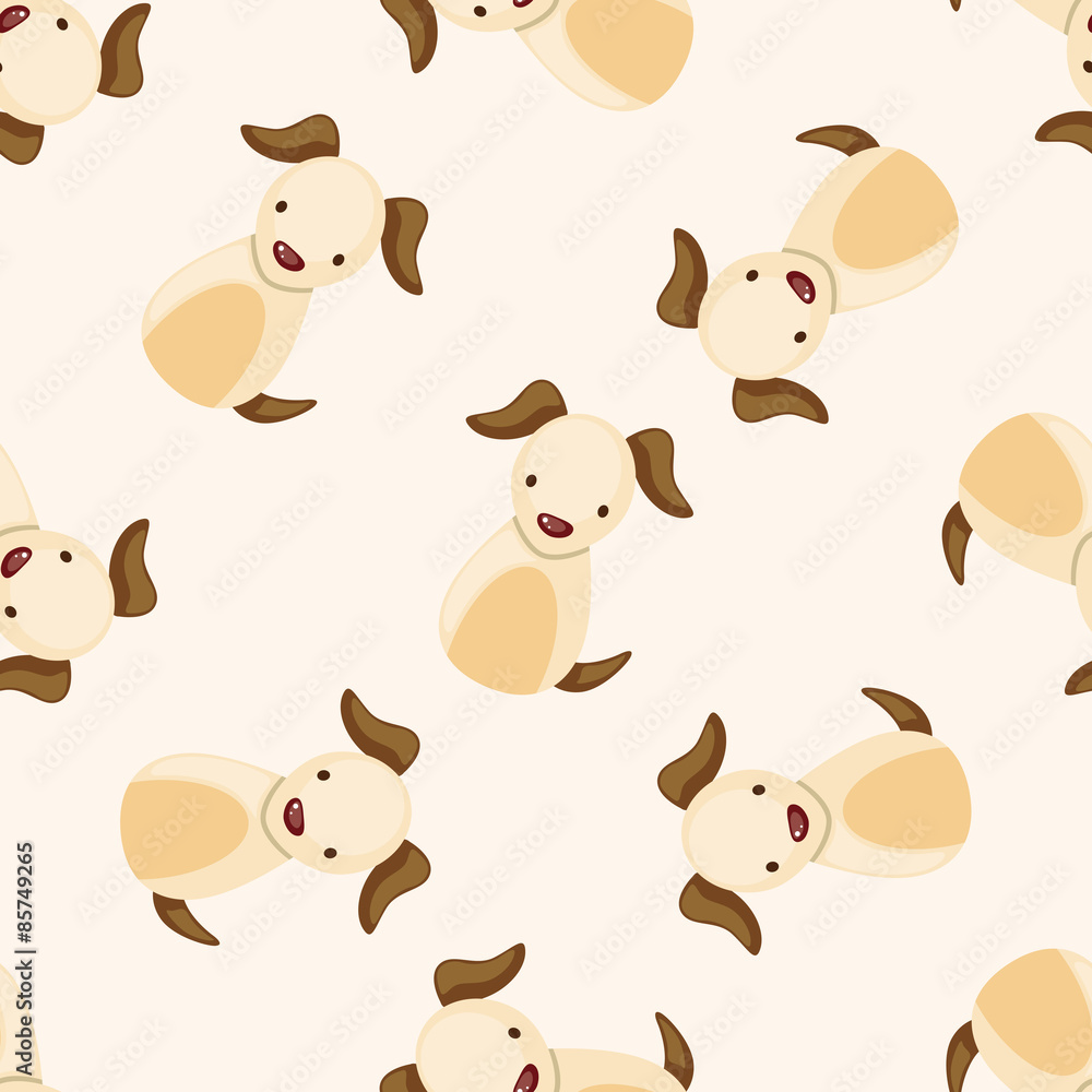 Fototapeta premium Chinese Zodiac dog , cartoon seamless pattern background