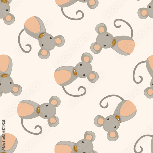 Chinese Zodiac rat   cartoon seamless pattern background