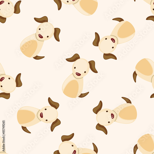 Chinese Zodiac dog , cartoon seamless pattern background