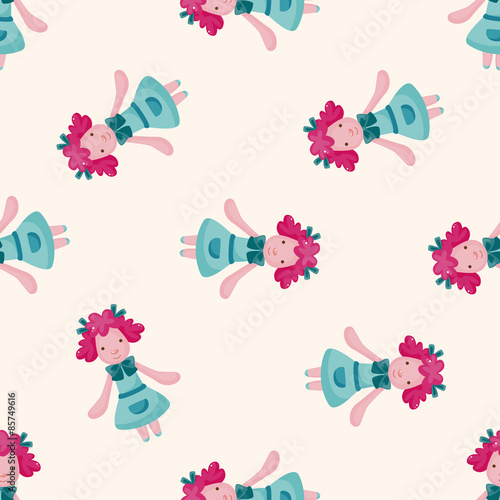 animal sheep waiter cartoon , cartoon seamless pattern background