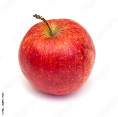  Red Apple on white background