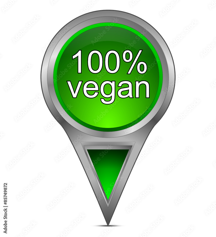 map pointer with 100% vegan map pointer with 100% vegan