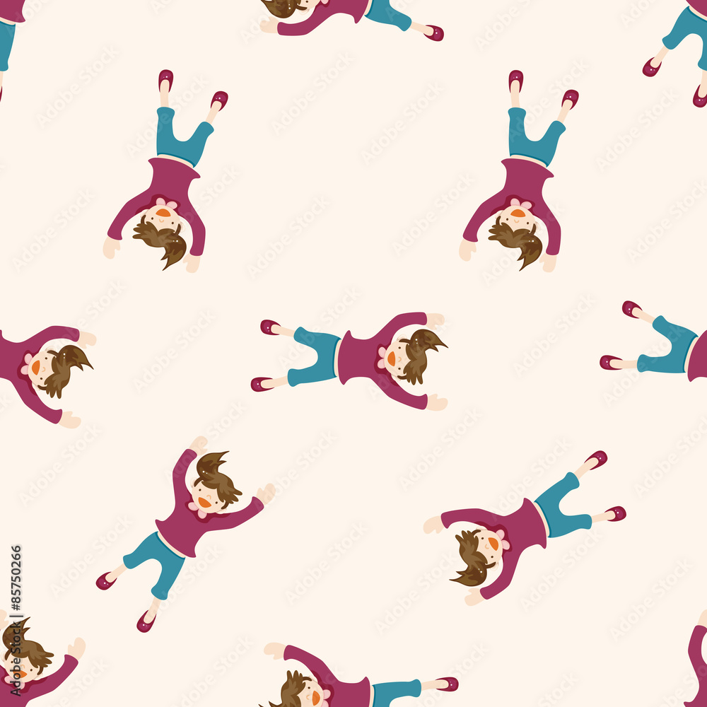 jumping person , cartoon seamless pattern background jumping person , cartoon seamless pattern background