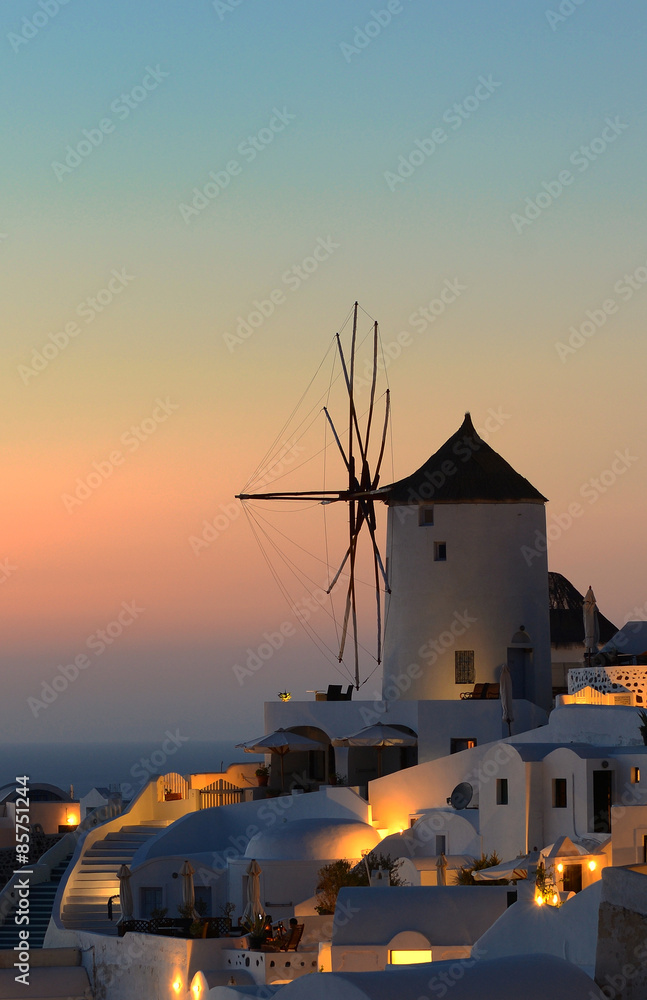 Windmill at Oia Santorini