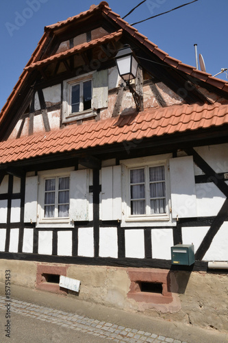 France, picturesque village of Hunspach in alsace photo