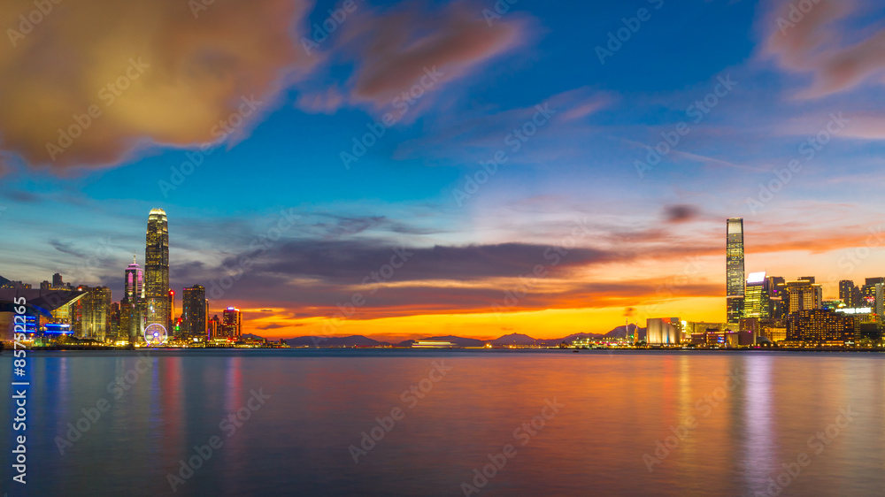 City and Harbour at Twilight