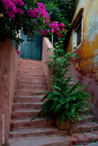 Streets of old town at Chania , Crete