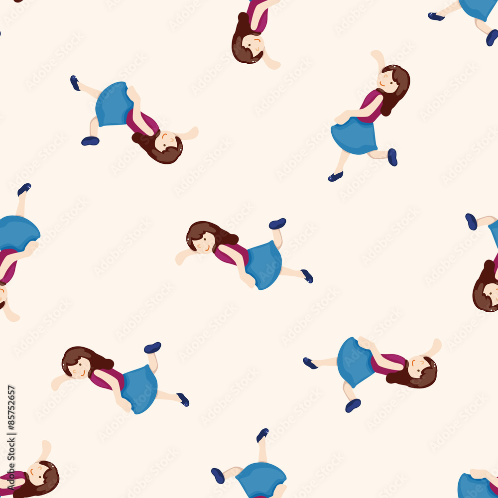 dancer , cartoon seamless pattern background dancer , cartoon seamless pattern background