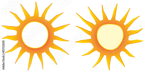 sun offer sign flat design label business seasonal shopping vector badge