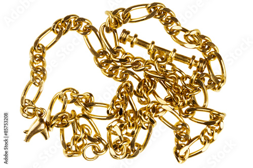 Pendant on golden chain