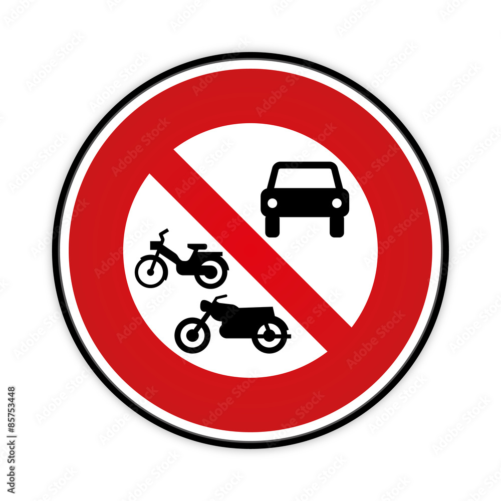 Panneau engin motorisé