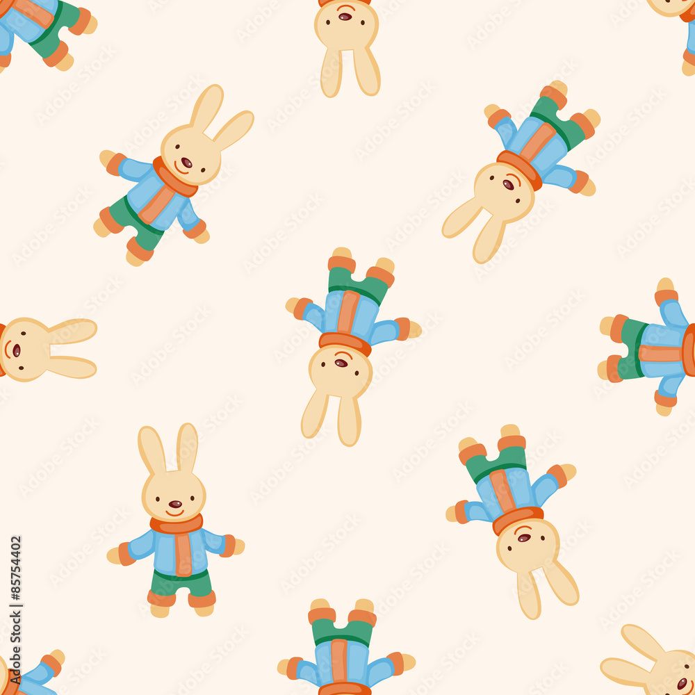 Naklejka premium animal winter cartoon , cartoon seamless pattern background