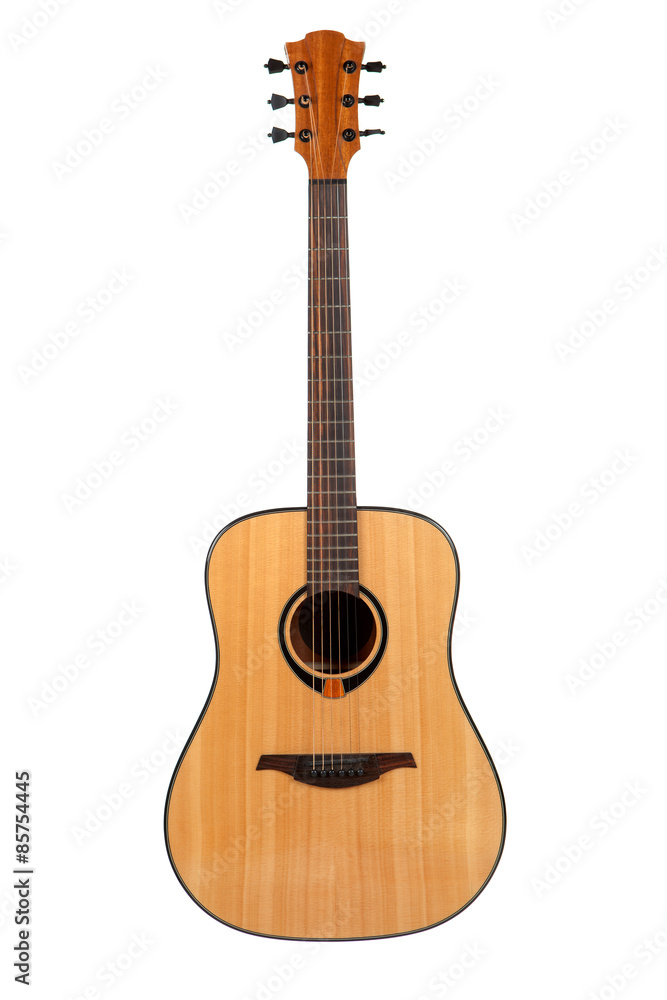 Acoustic guitar isolated