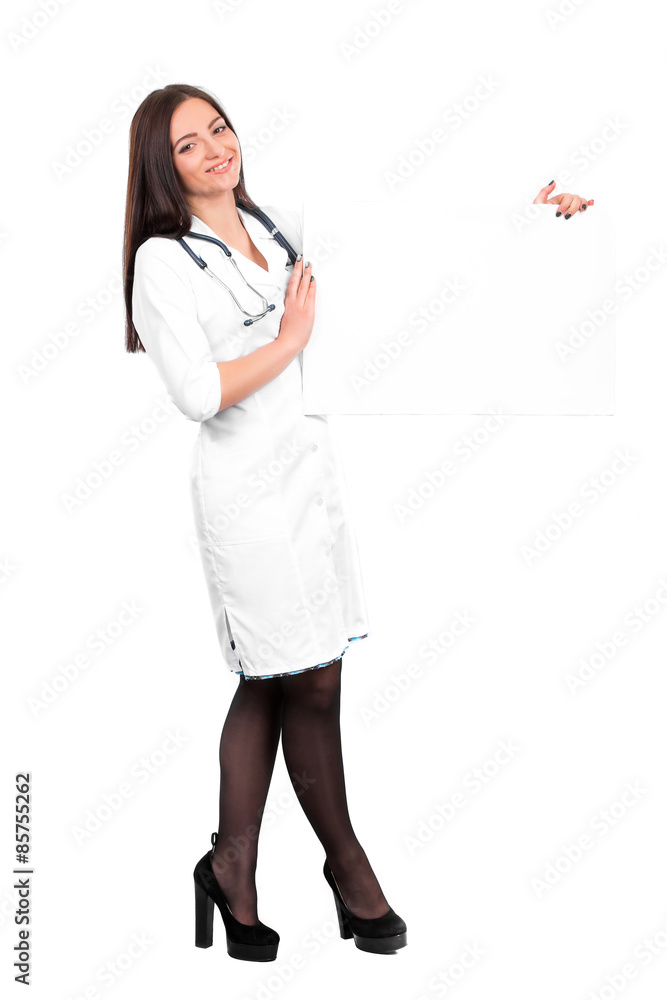doctor showing clipboard for text doctor showing clipboard for text