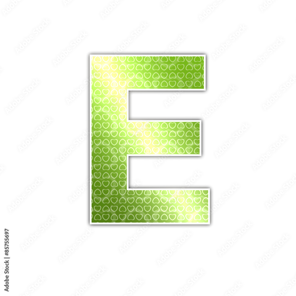 Glossy Sign e white background pattern Glossy Sign e white background pattern