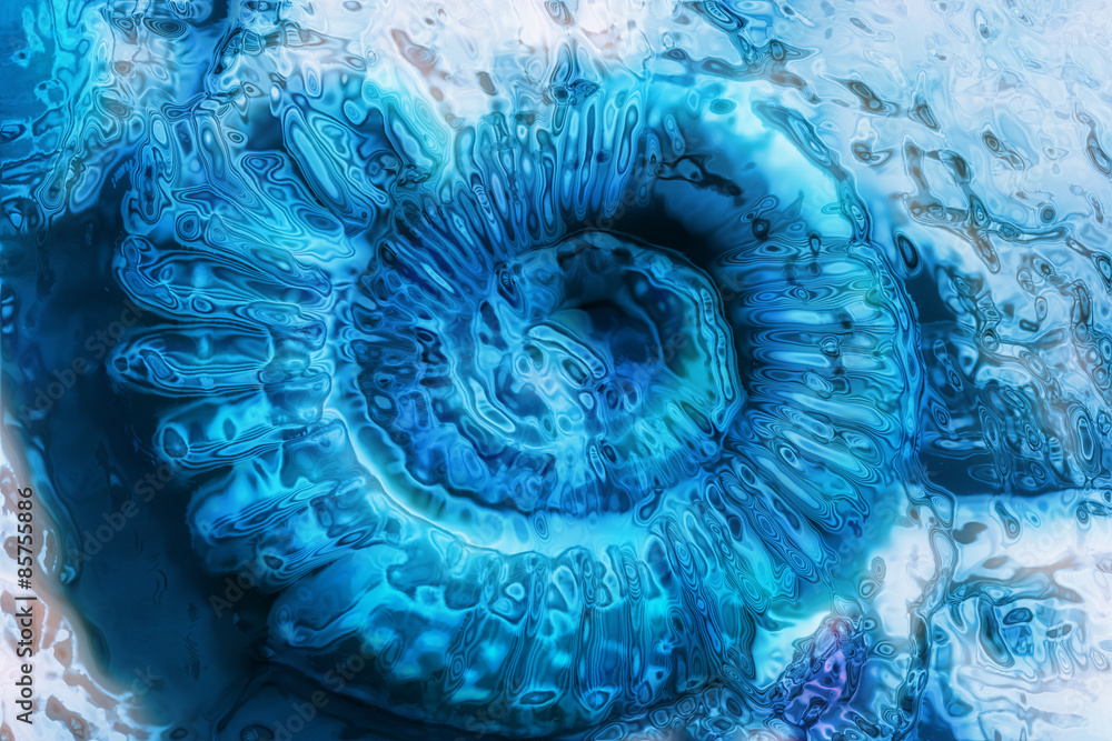 Fototapeta abstract blue spiral