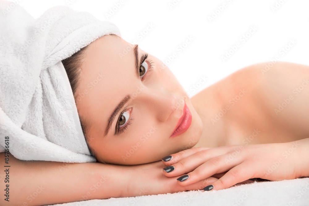 woman receiving spa woman receiving spa