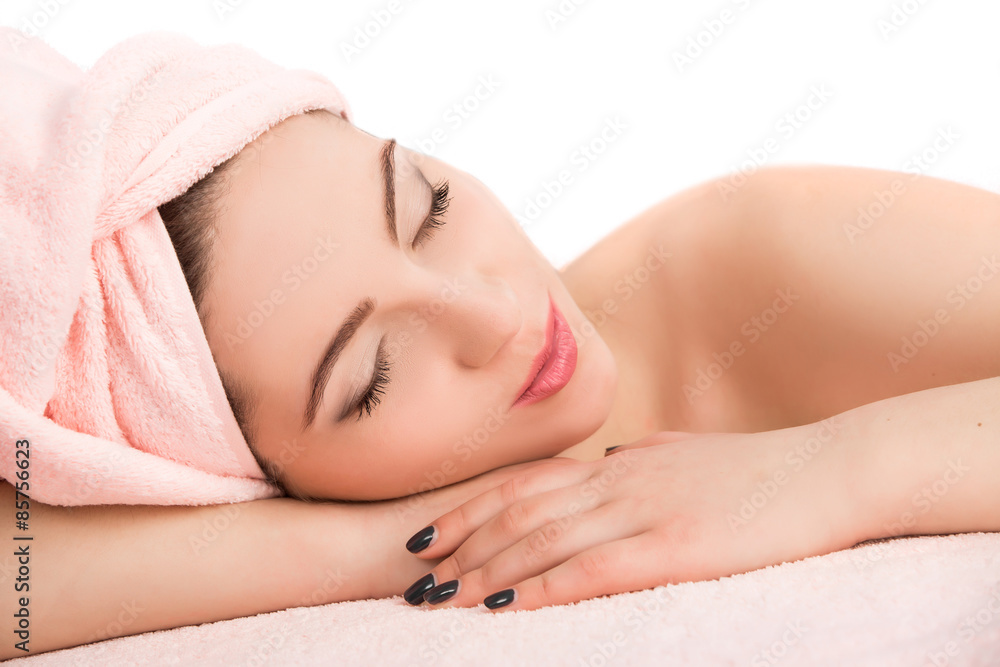 woman receiving spa woman receiving spa