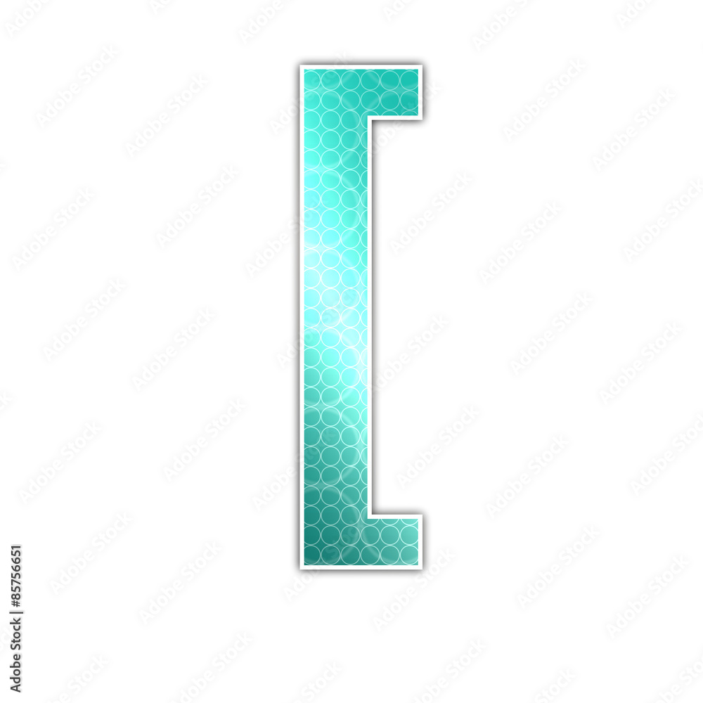 Glossy sign box bracket white background pattern Glossy sign box bracket white background pattern