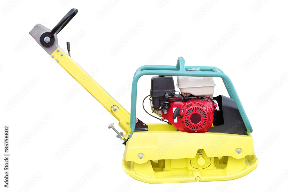 manual road repair machine isolated under the white background manual road repair machine isolated under the white background
