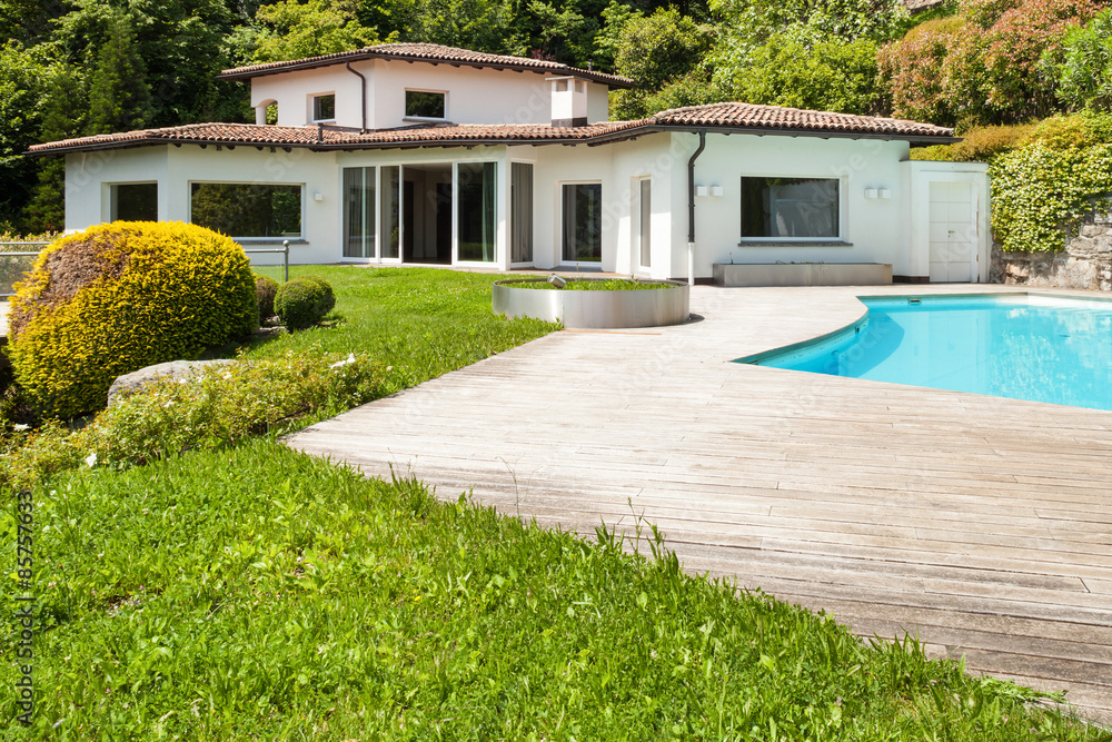 villa with swimming pool