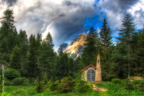 Small mountain church