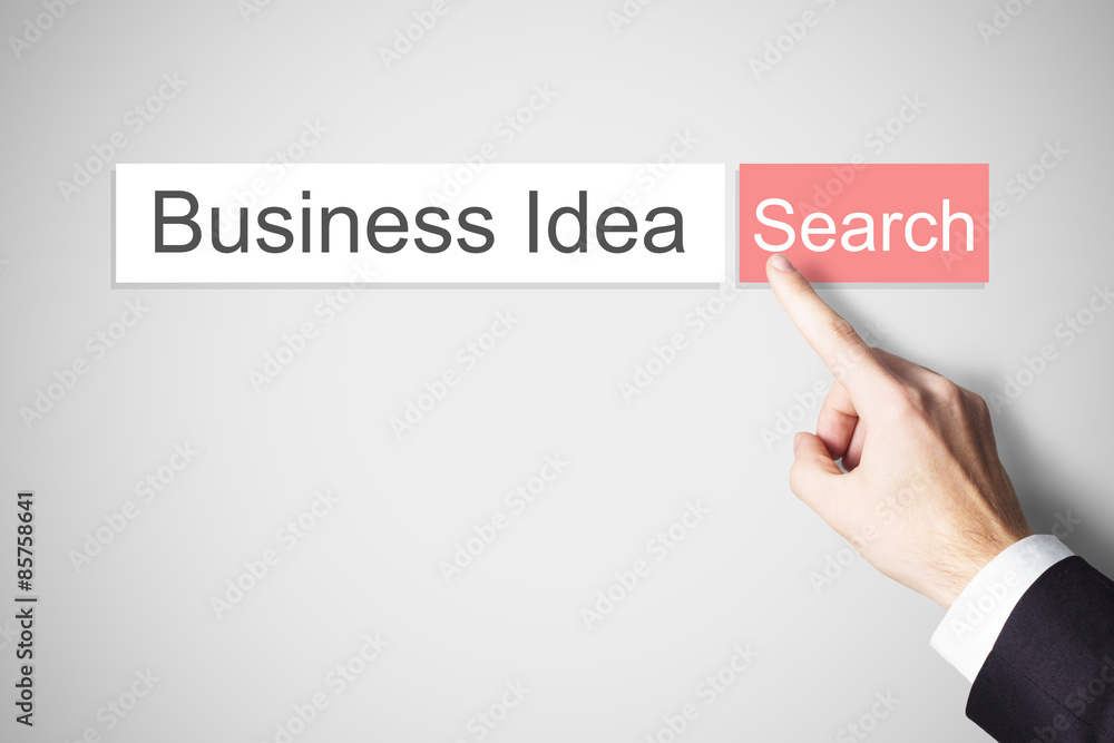 finger pushing red web search button business idea finger pushing red web search button business idea