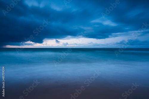 Baltic shore with dramatic sky