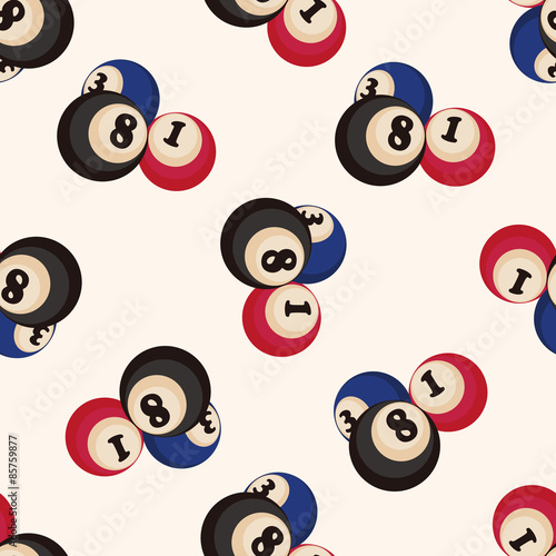 casino number ball , cartoon seamless pattern background