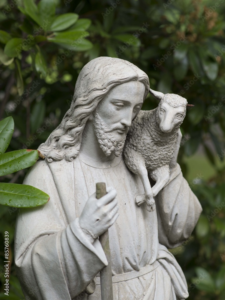 Obraz premium Jesus mit dem Lamm