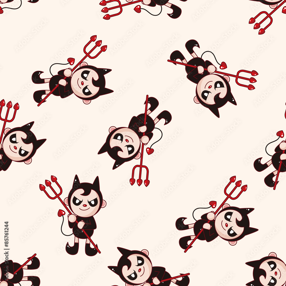 devil , cartoon seamless pattern background devil , cartoon seamless pattern background