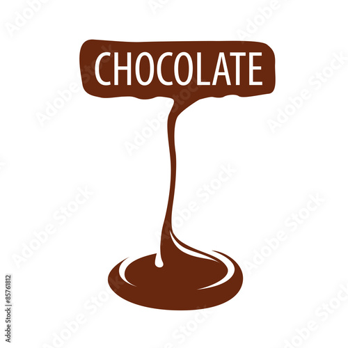vector logo manufacturing dark chocolate