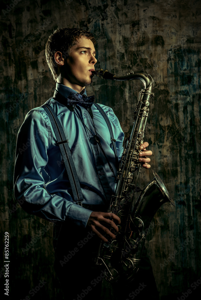 Naklejka premium melody of jazz