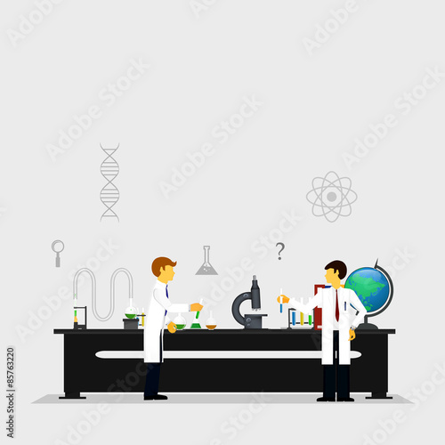 scientists in laboratories