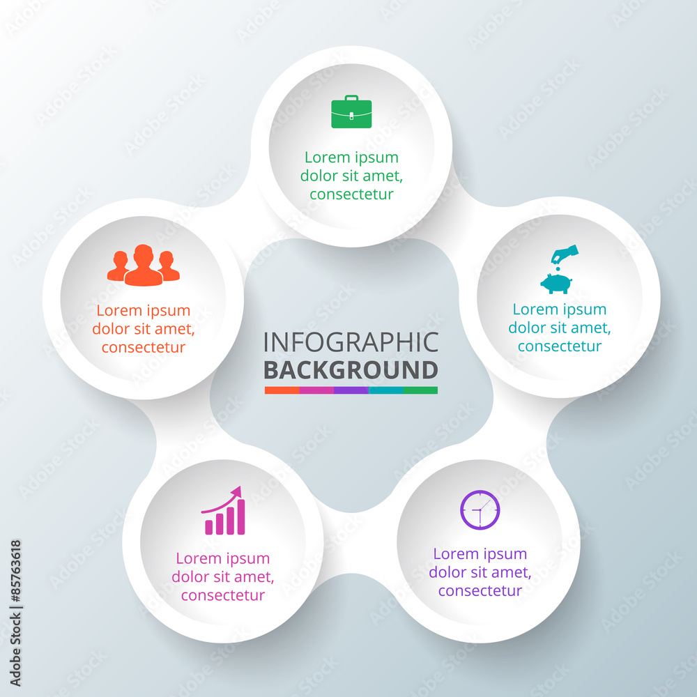 Vector circle element for infographic. Vector circle element for infographic.