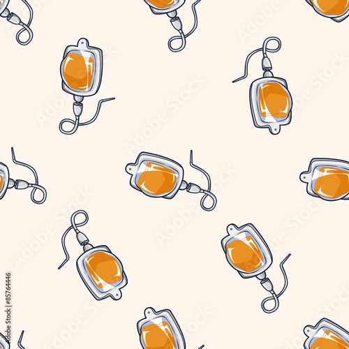 medical drip , cartoon seamless pattern background