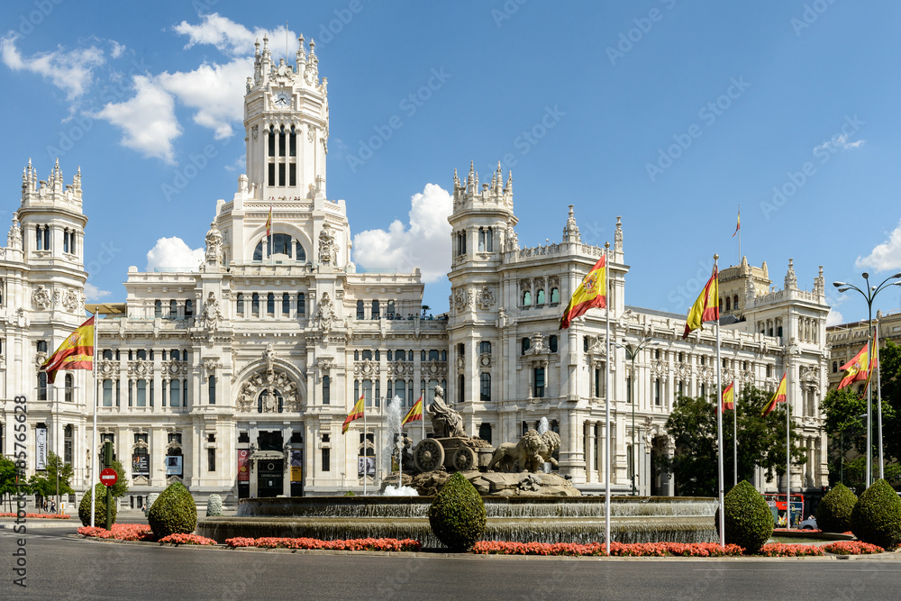 Fototapeta premium Madryt, Piazza de Cibeles