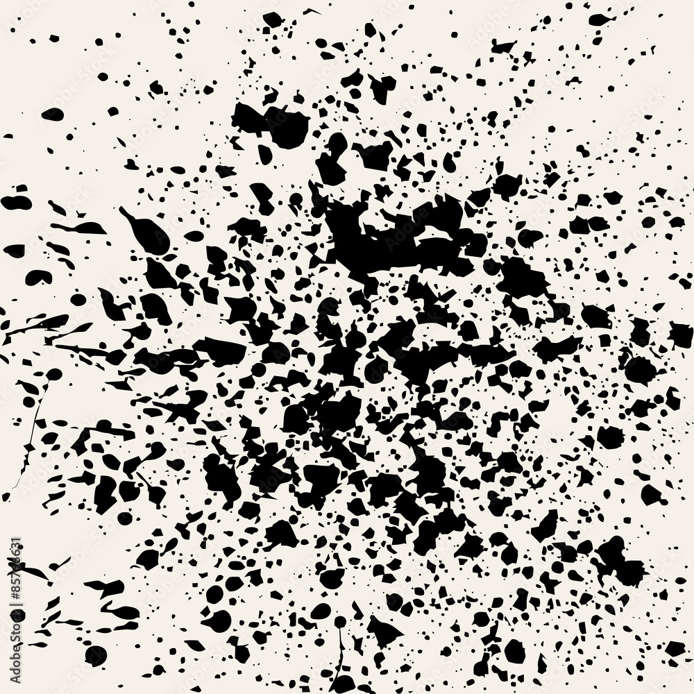 Vector pattern. Abstract grunge background black brush strokes
