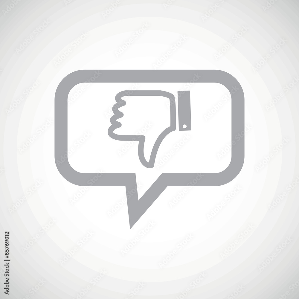 Dislike grey message icon Dislike grey message icon