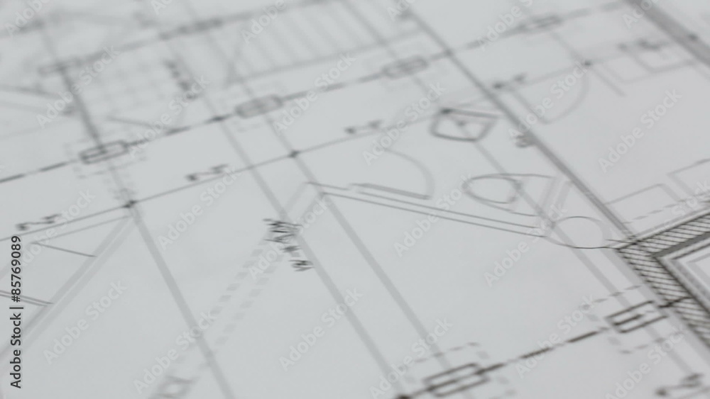 House Plans Close Up Dolly Slide House Plans Close Up Dolly Slide