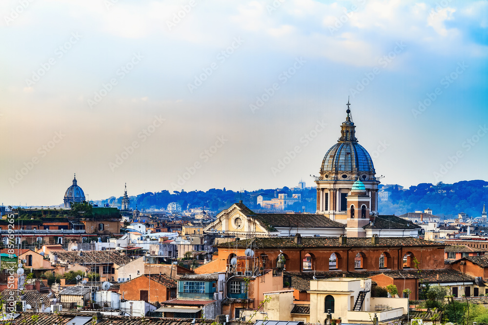 Bella Roma. Lovely View from the Pincio in Rome