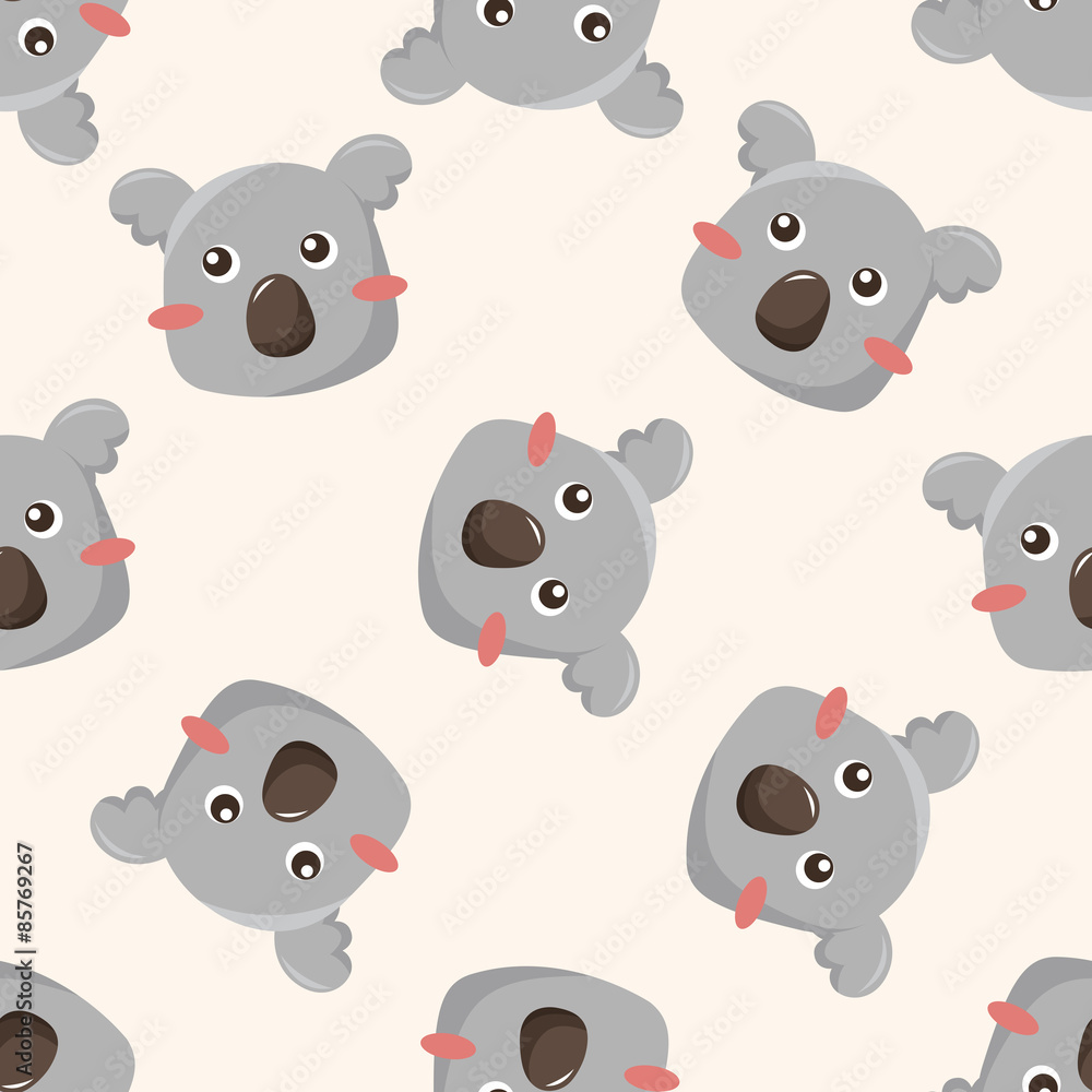 animal cartoon , cartoon seamless pattern background