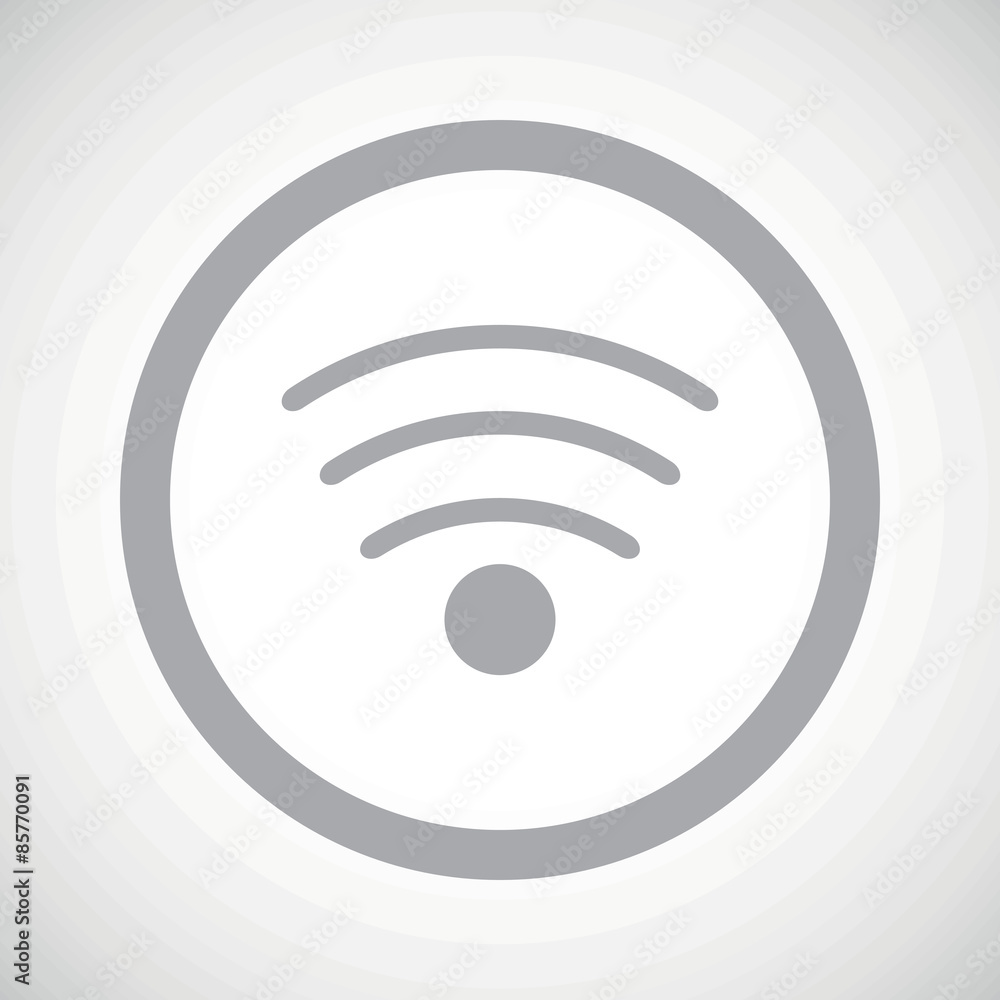 Grey Wi-Fi sign icon Grey Wi-Fi sign icon