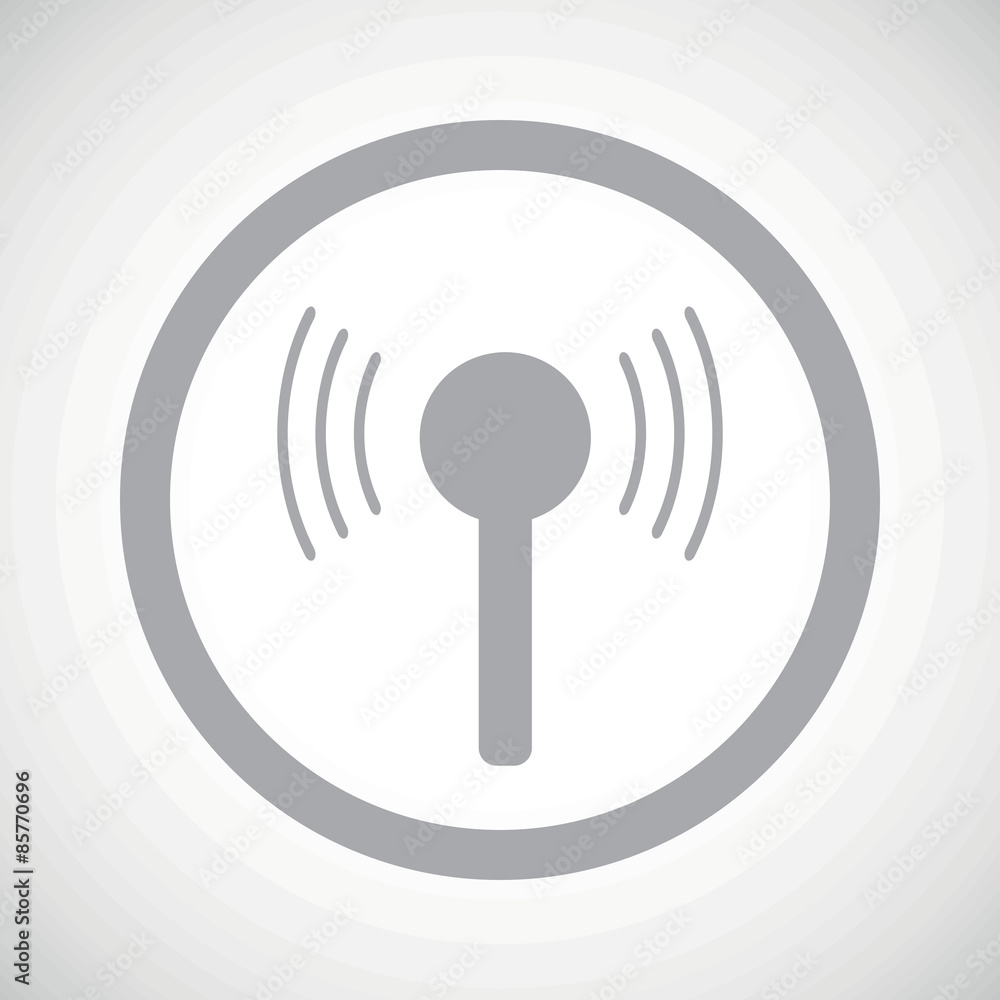 Grey signal sign icon Grey signal sign icon