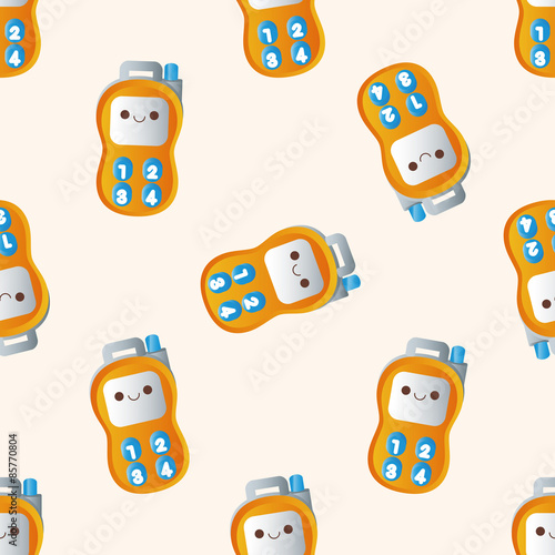 baby toy walkie , cartoon seamless pattern background