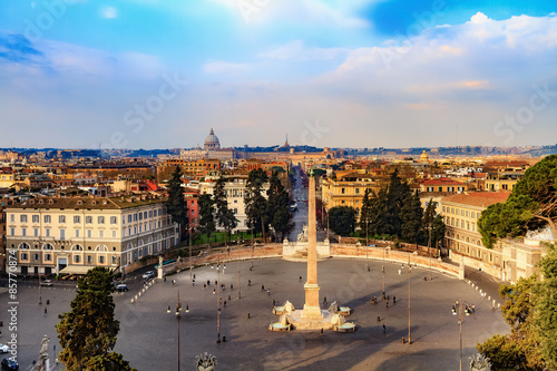 Bella Roma. Lovely View from the Pincio in Rome