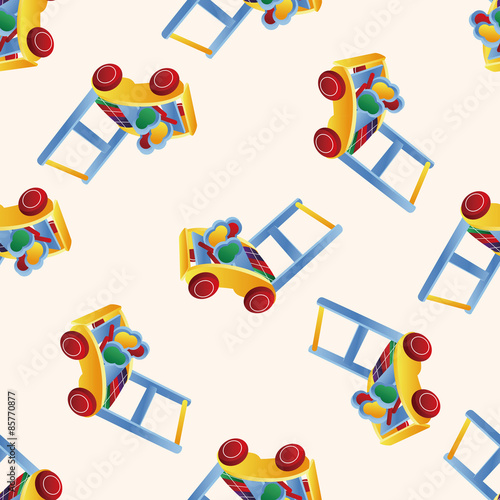 Baby walker , cartoon seamless pattern background