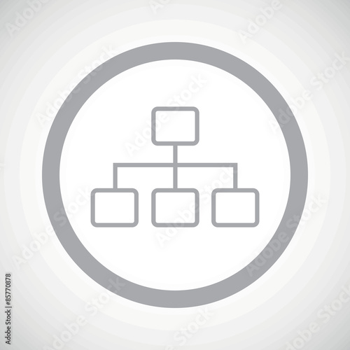Grey scheme sign icon