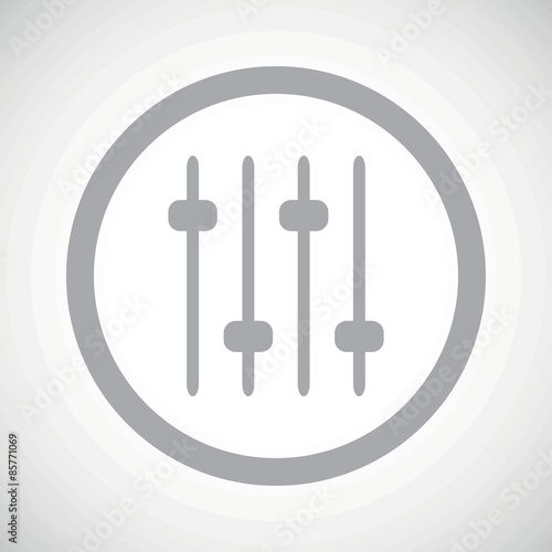 Grey faders sign icon